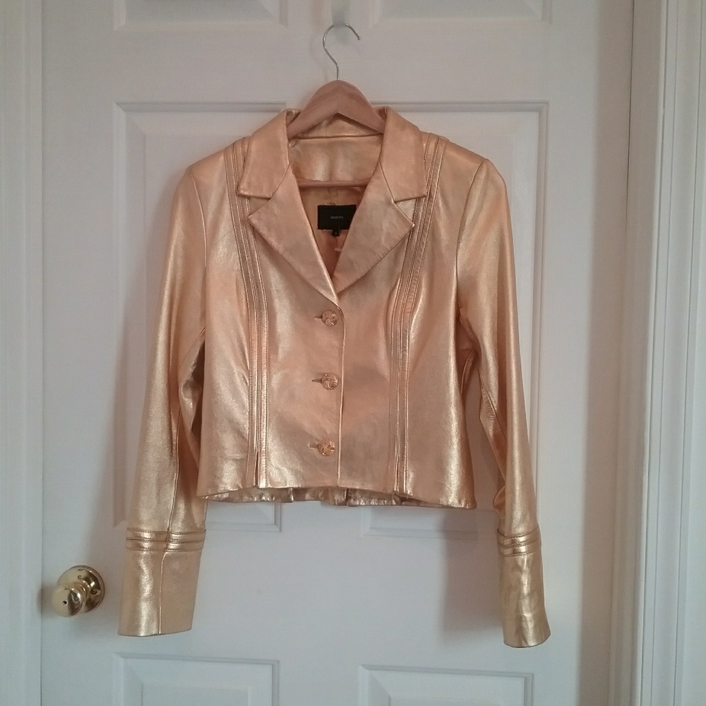 Genuine Leather Gold Jacket # 2C (NWT)